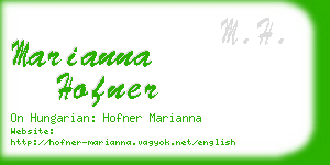 marianna hofner business card